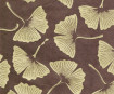 Nepaali paber A4 Big Gingko Leaves Gold on Brown