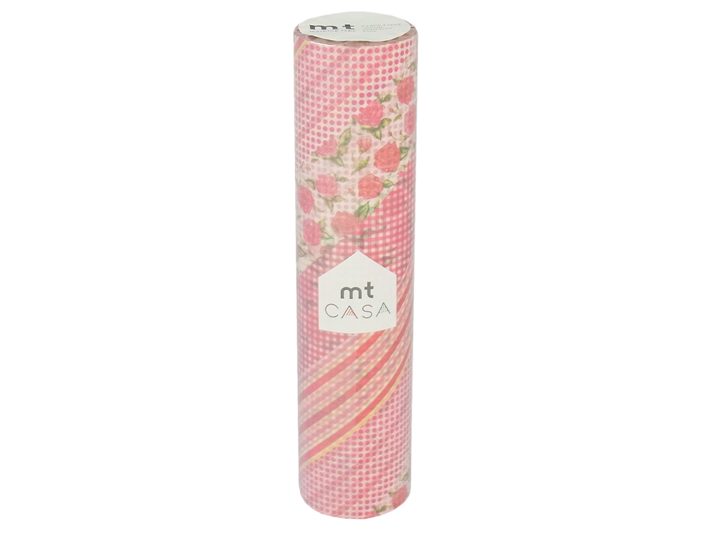 Masking tape mt casa 200mmx10m flower red