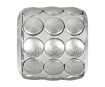 Krištolinis karoliukas Swarovski BeCharmed Pave metallic 80701 9.5mm 03 silver brushed