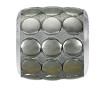 Krištolinis karoliukas Swarovski BeCharmed Pave metallic 80701 9.5mm 27 gun metal polished