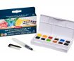 Akvarellvärv Inktense Travel Set #01 12x1/2 nööpi+veepintsel plastkarbis