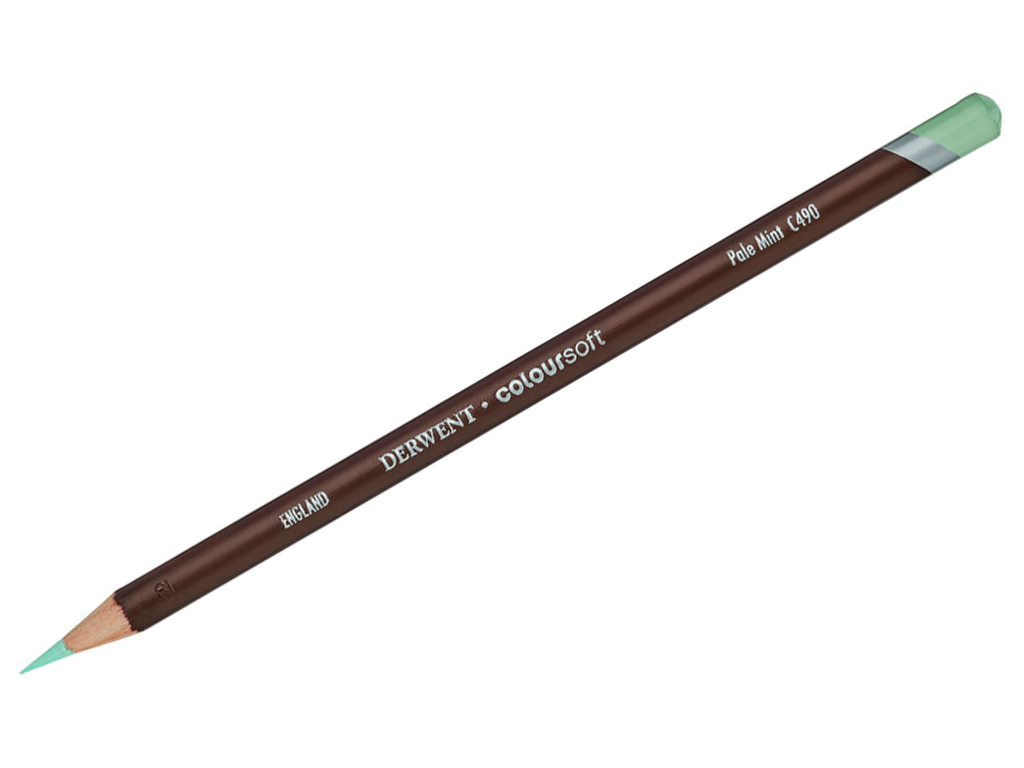 Spalvotas pieštukas Derwent Coloursoft C490 pale mint