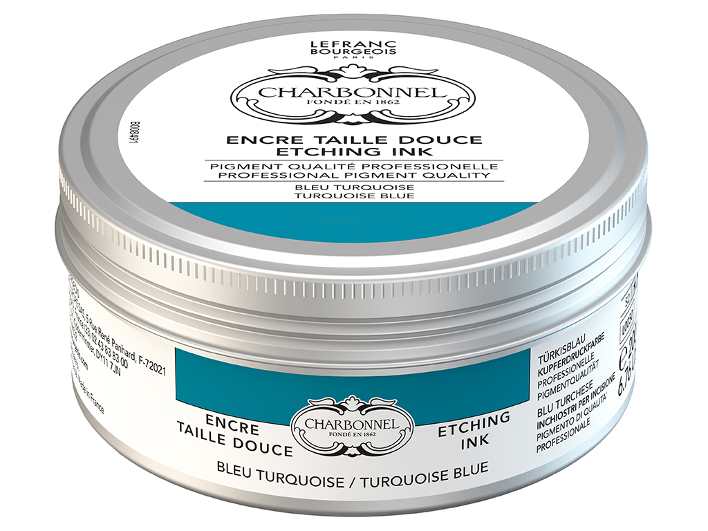 Etching ink colour Charbonnel 200ml 050 turquoise blue