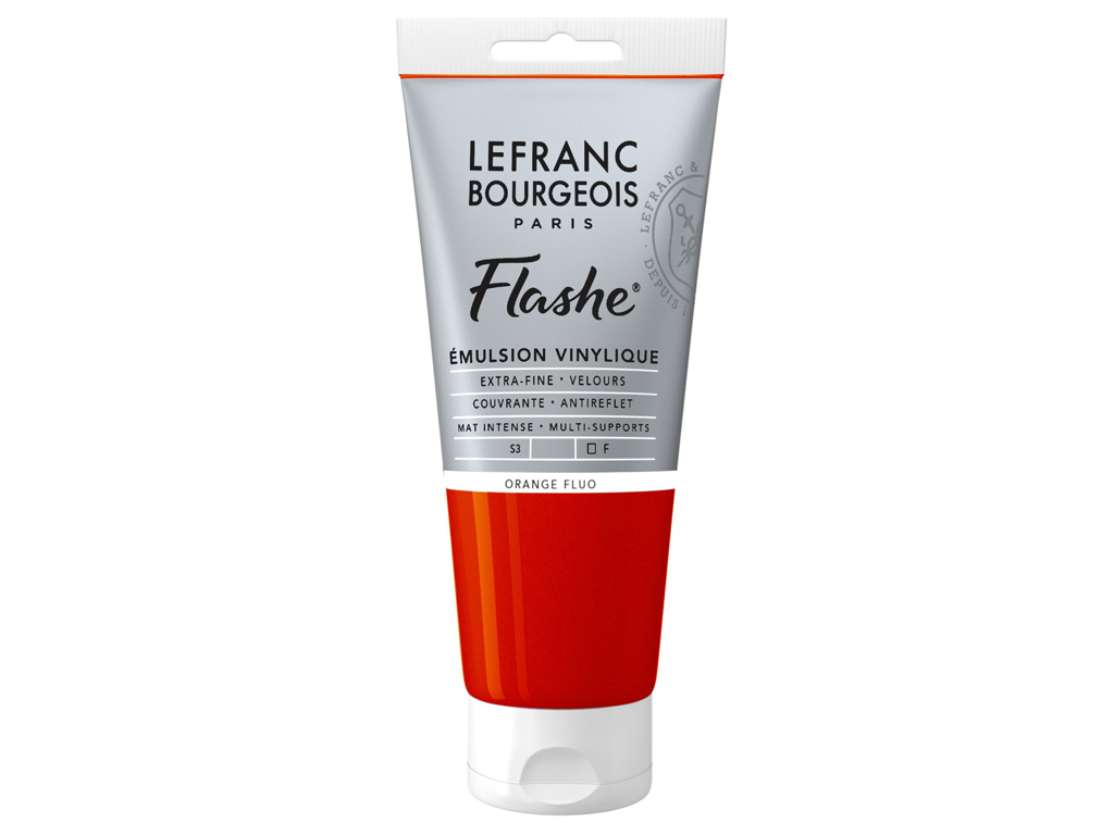 Vinilinis akrilas LB Flashe 80ml 206 fluorescent orange
