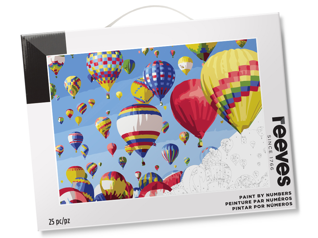 Maalimine numbrite järgi Reeves 30x40cm balloons