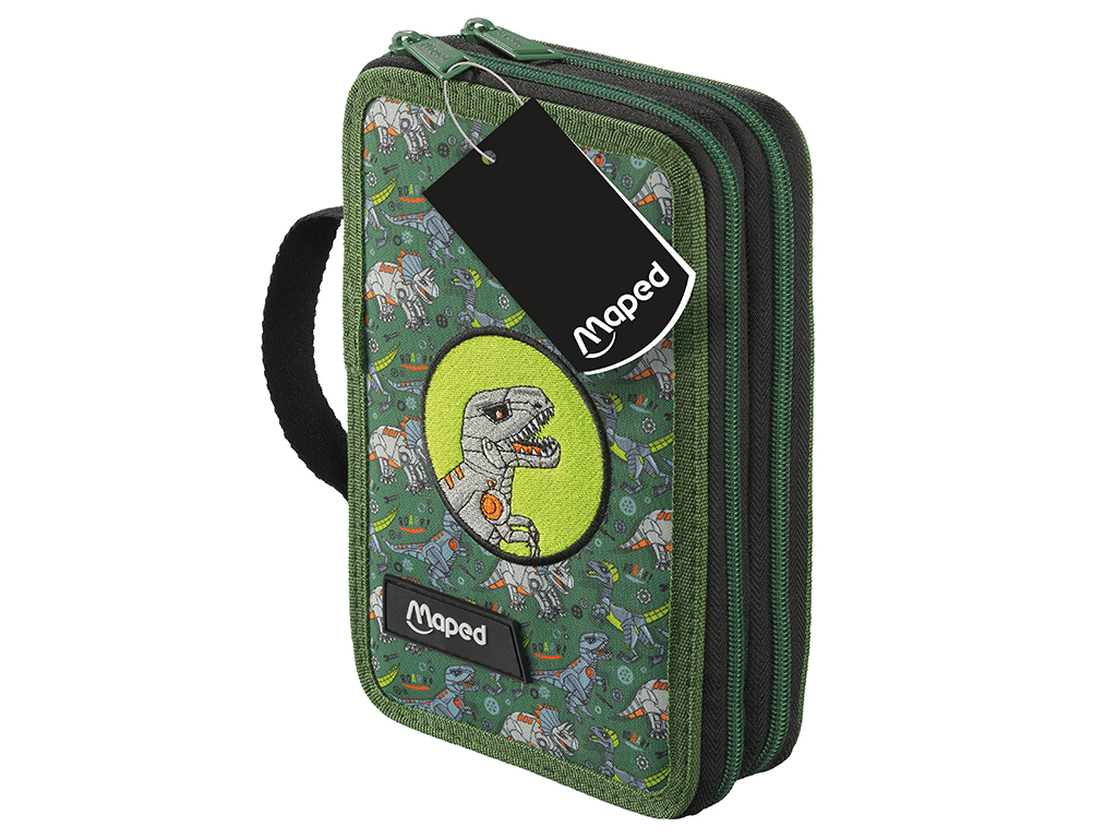 Pencil case Maped 2 floors filled dino blister