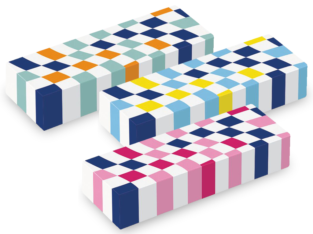 Eraser Maped Checkerboards assorted