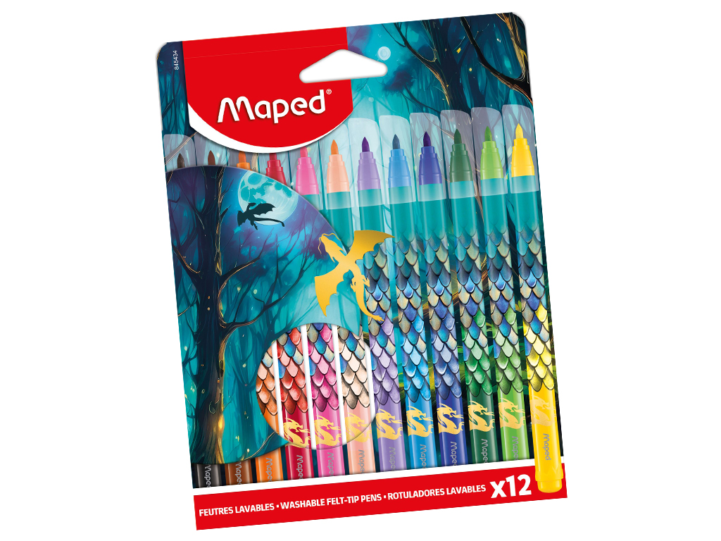 Felt pen Maped Dragon 12pcs