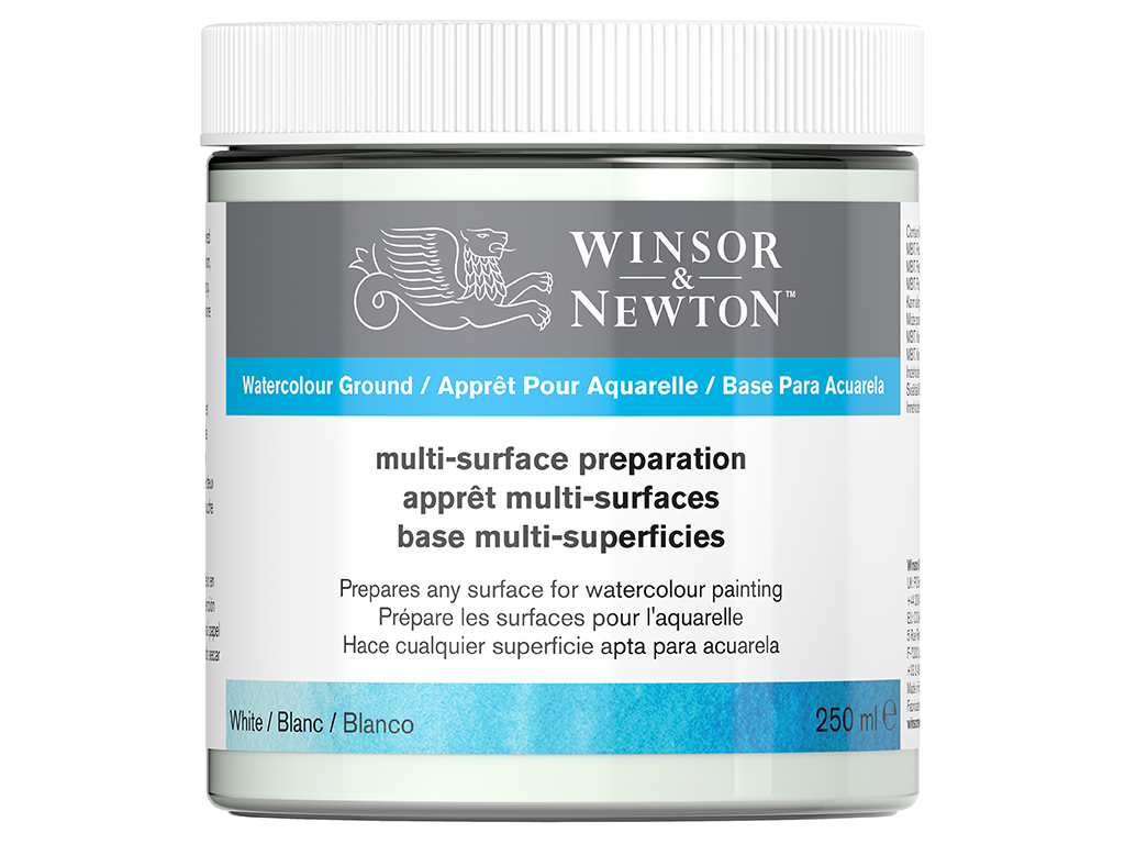 Akvareļu krāsu mēdijs W&N Surface Preparation 250ml balta