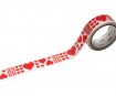 Washi teip mt 1P basic 15mmx7m heart red