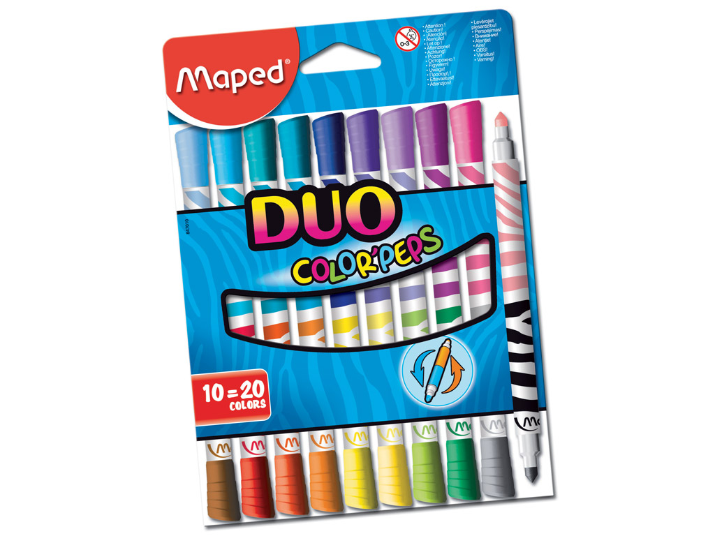 Maped color peps. Фломастеры Maped Color Peps. Color Peps Duo. Фломастер Maped (24цв.long Life). 10=20 Цветов Maped Color'Peps фломастеры двусторонние.