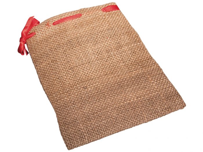 Jute bag Rayher with red cord