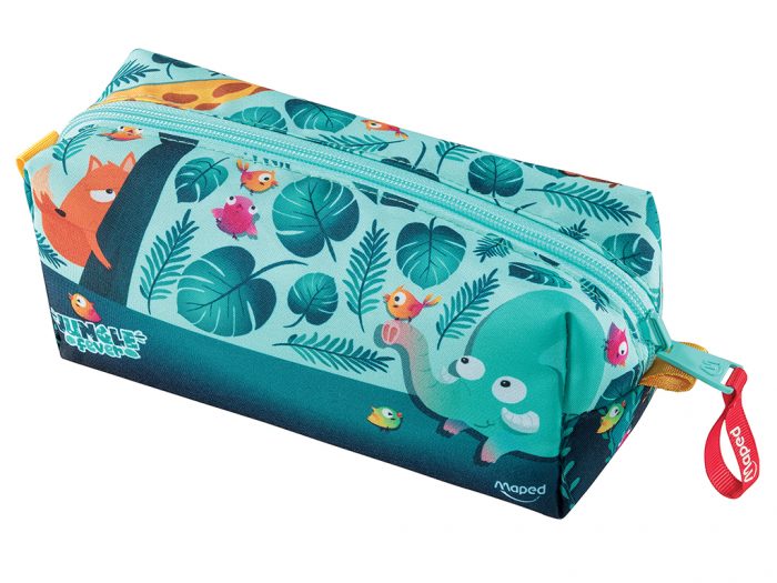 Pencil case Maped square Jungle Fever filled - 1/2