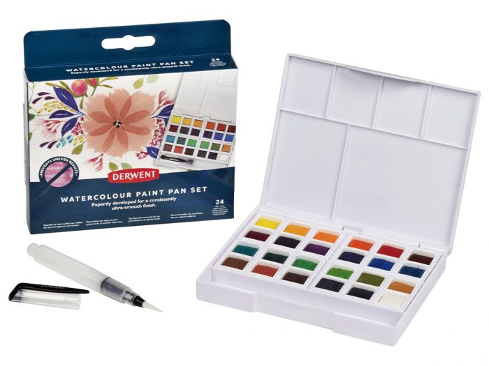 Watercolour set Derwent in plastic box - 1/5