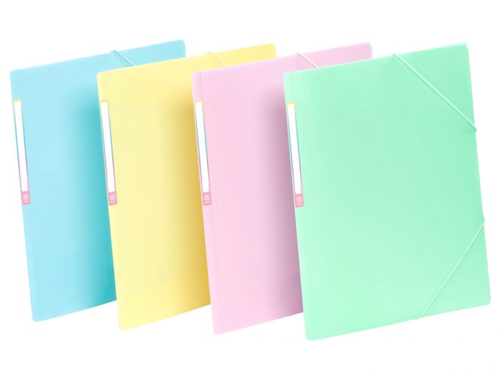 Mapp Viquel Rainbow Pastel A4 kummiga/sildiga