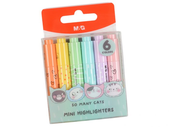 Tekstimarker M&G mini So Many Cats Pastel - 1/2