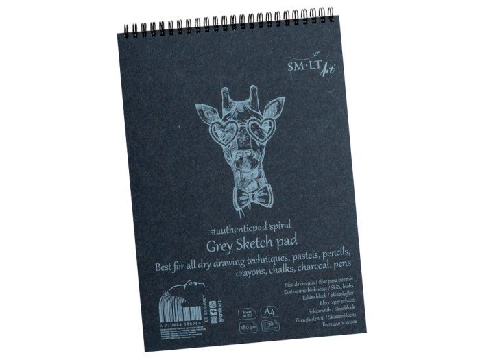 Sketching pad Smlt Art Authentic grey - 1/4