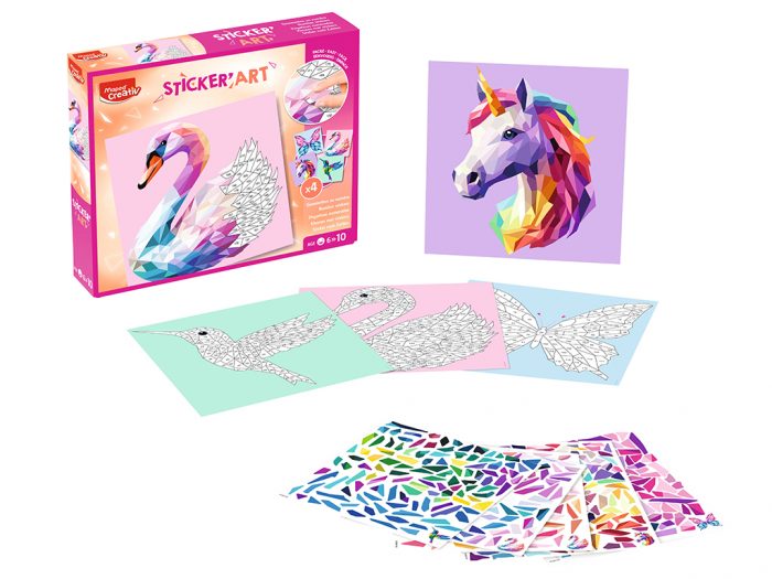 Kleepimine numbrite järgi Maped Creativ Sticker Art elegant creaures - 1/2