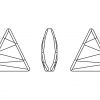 Kristāla akmentiņš Swarovski trīsstūris 4717 21.5mm - 2/2